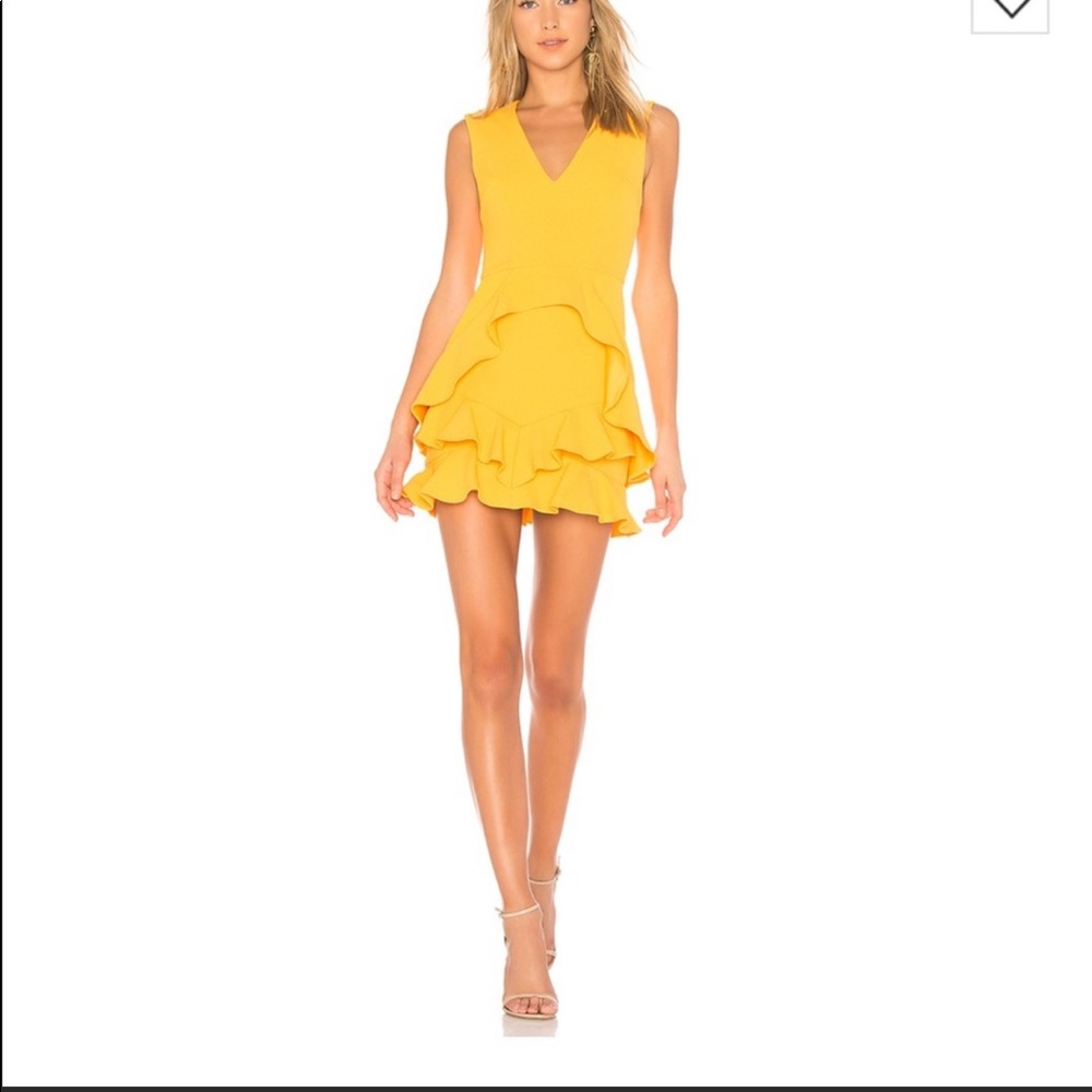Rebecca Vallence yellow dress